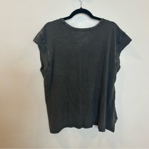 Aerie Summer Breeze Notch Neck T-Shirt, Smoked Gray, Small - Picture 7 of 7